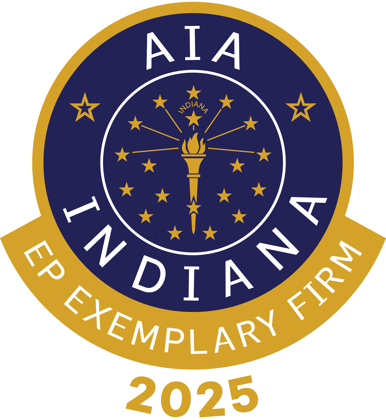2025 AIA Indiana Emerging Professional Friendly Firm Recognition Award Logo