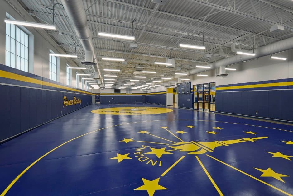 New Mooresville High School Pioneer Pavilion Wrestling Room