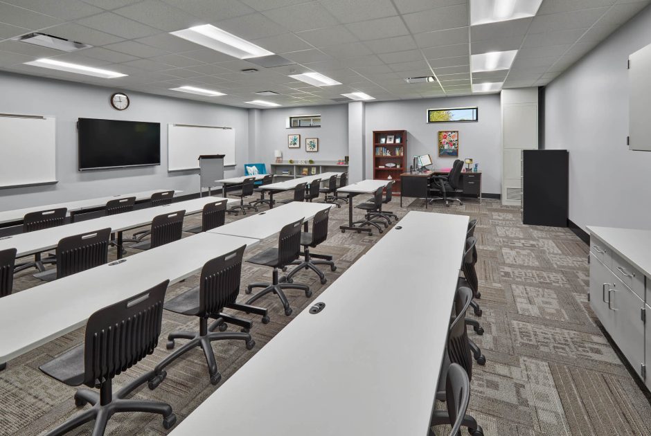 Barr-Reeve High renovated classroom