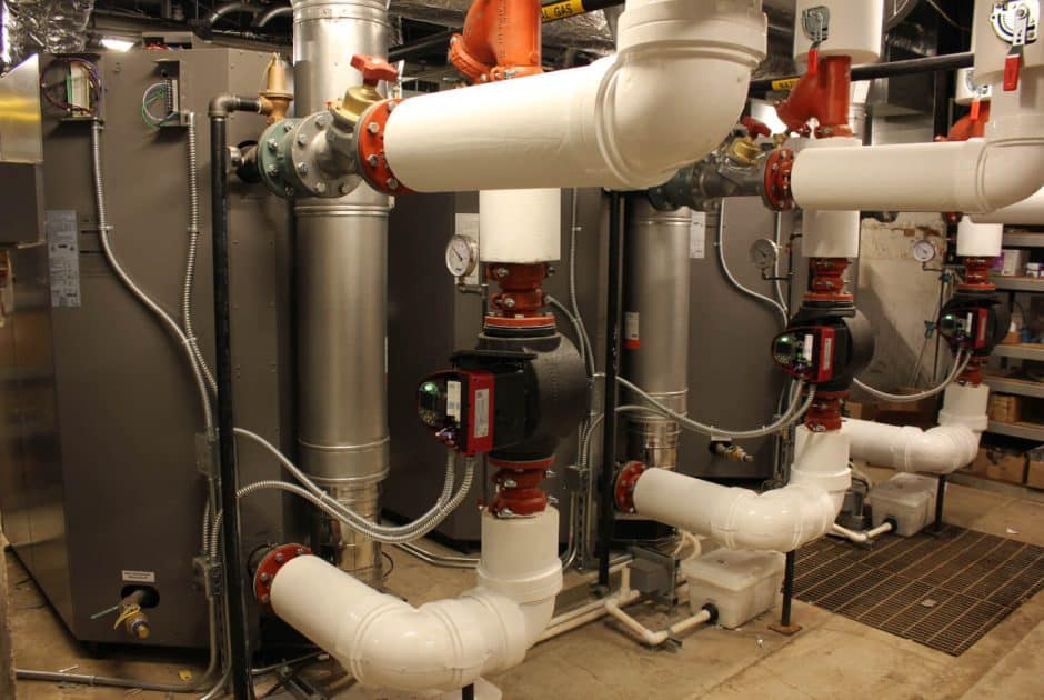 Glenbard West boilers and piping