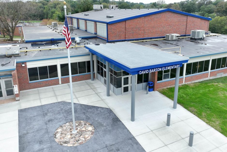 David Barton Elementary Exterior of new Secure Entry