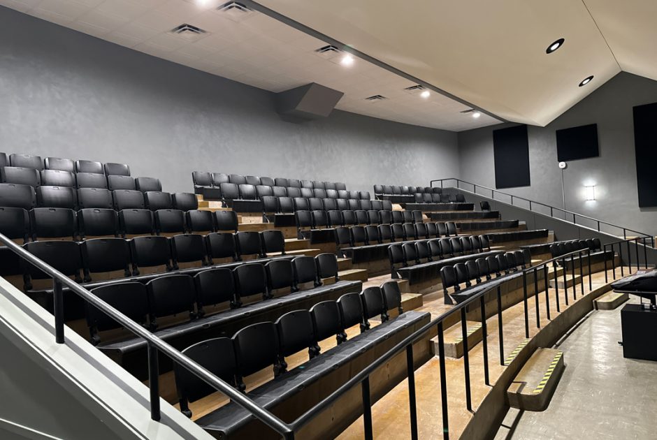 Hannibal School District newly renovated auditorium - upper level