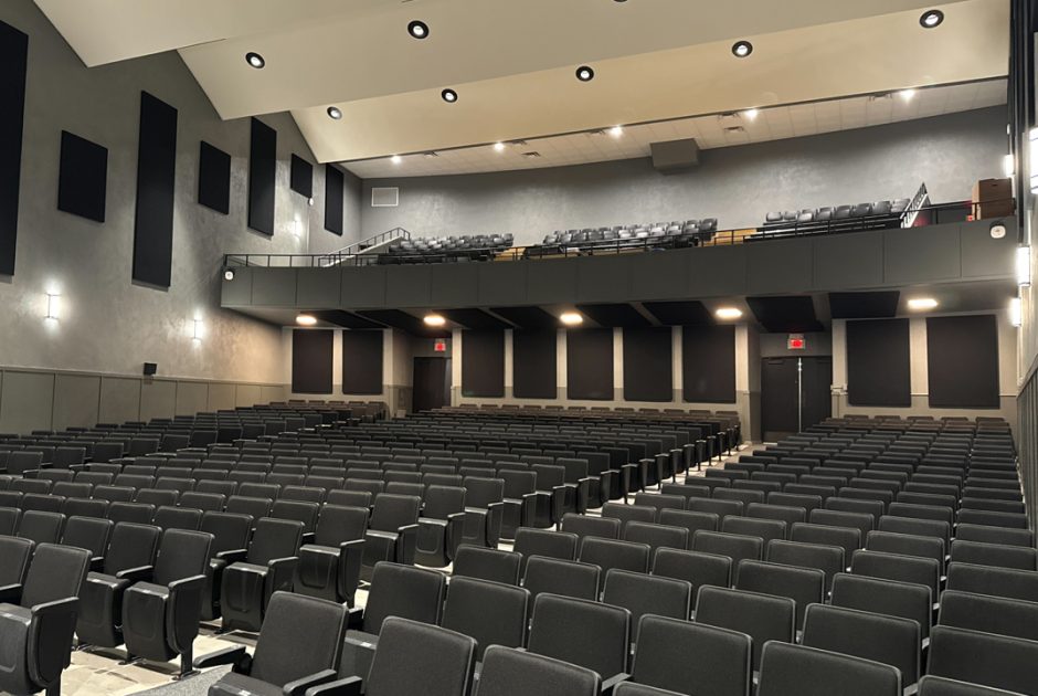 Hannibal School District newly renovated auditorium - view from stage