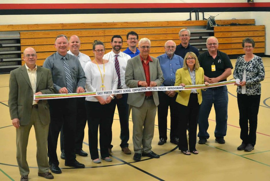 East Porter County School Corporation Energy Savings Project ribbon cutting