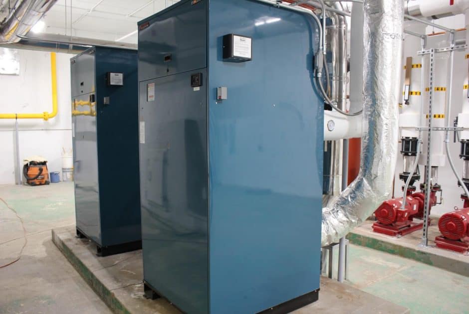 Omro School District boiler room