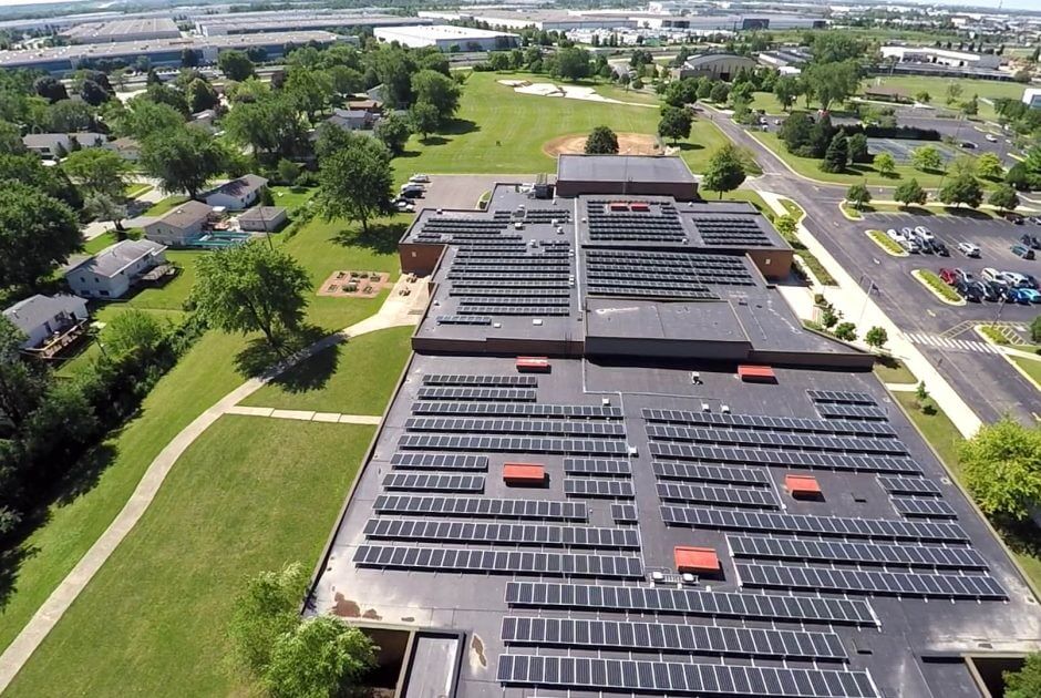 BJ Ward Elementary School solar array