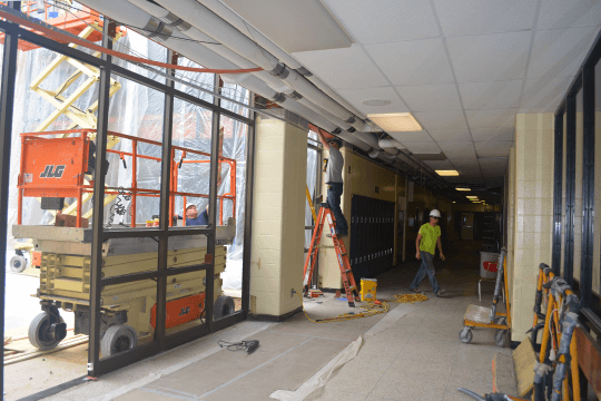 Jennings County Schools energy savings project construction