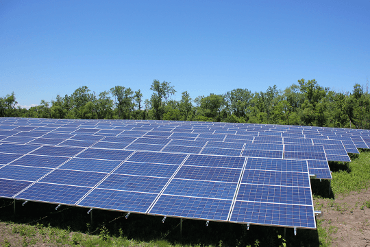 Grayslake SD 127 ground mount solar array