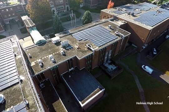 Holmes High School Science Building solar array