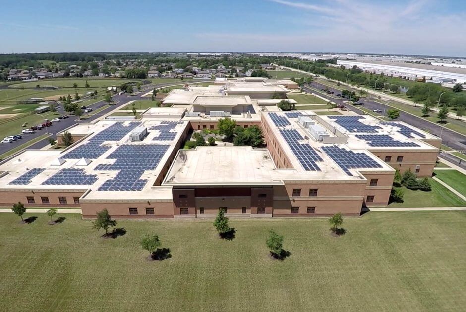 Valley View CUSD 365u Lukancic Middle School solar array
