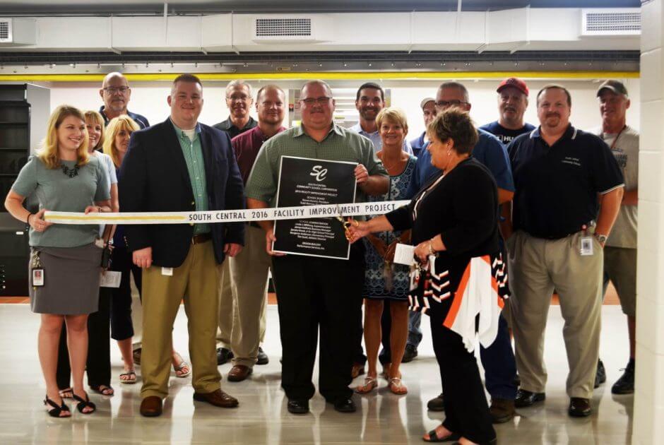South Central Community School Corporation design-build project ribbon cutting