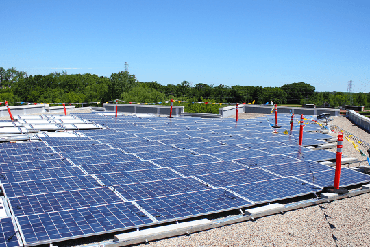 Grayslake SD 127 roof mount solar array