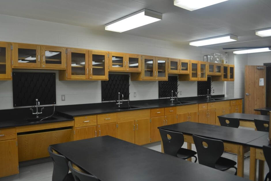 South Central School science lab shelving