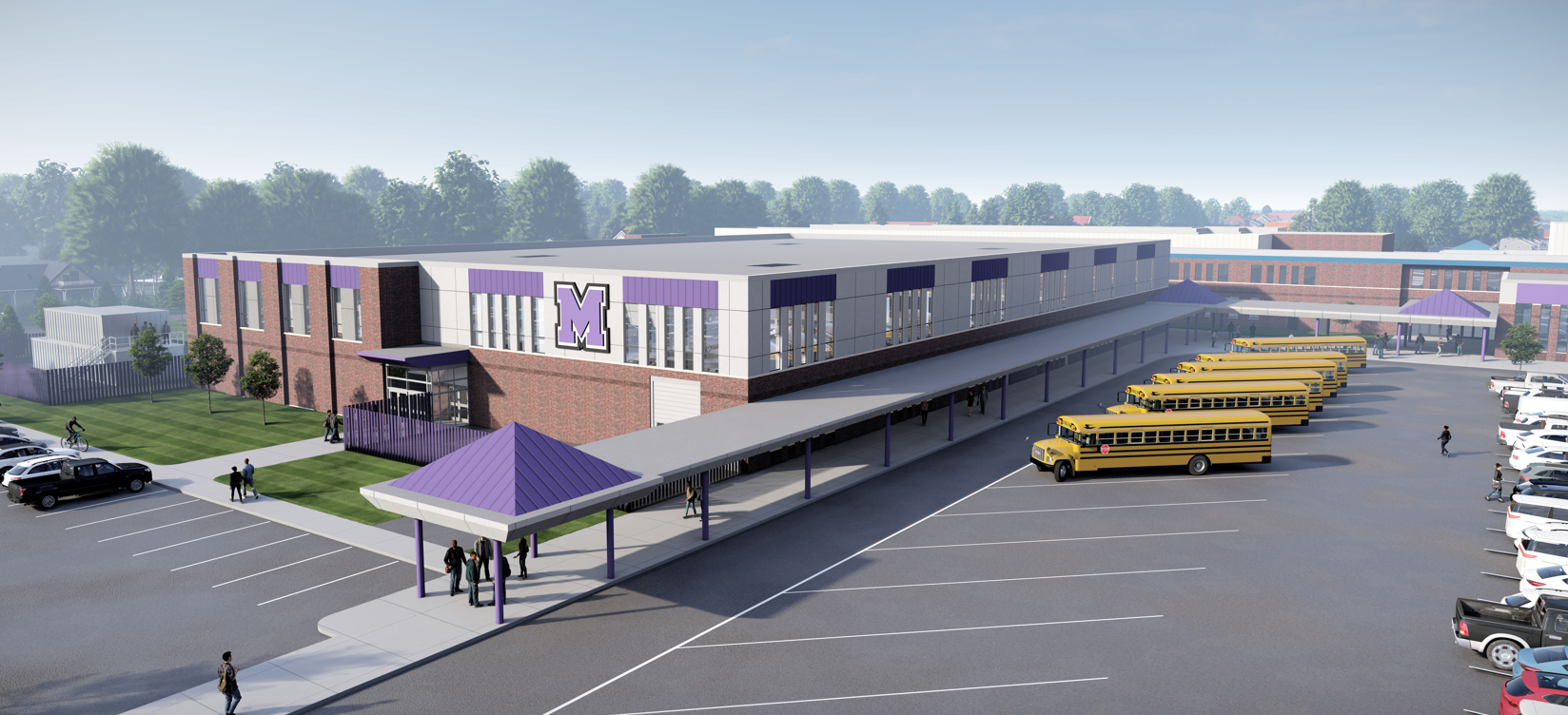 Merrillville CTE Building Rendering