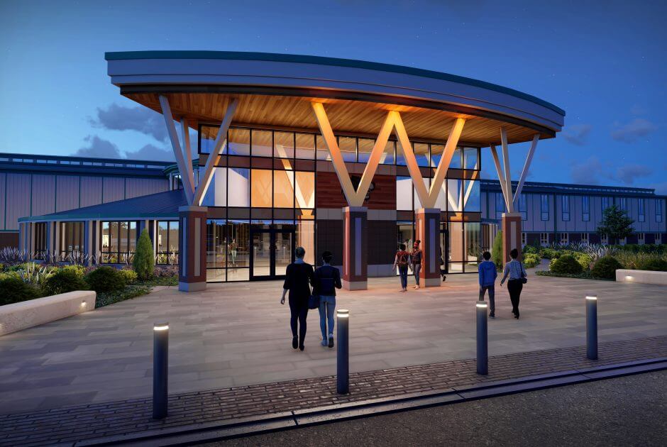 Warsaw High School Rendering - Exterior