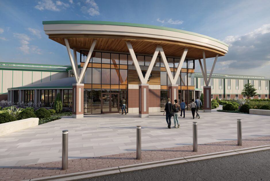 Warsaw High School Rendering - Exterior