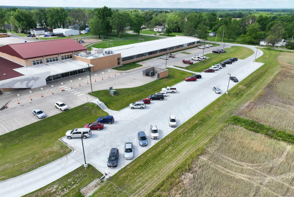 Montgomery County Schools Parking Lot Aerial