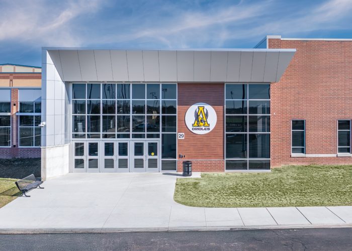 Avon High School Renovation Project - Athletic Exterior Entrance