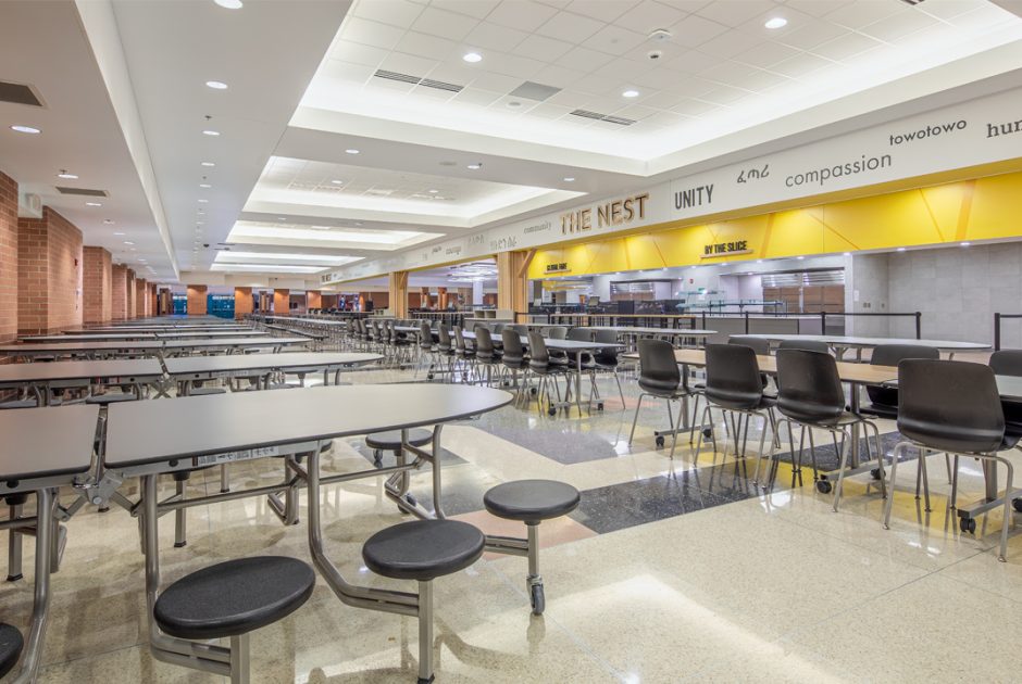 Avon High School Renovation Project - Cafeteria Seating Area