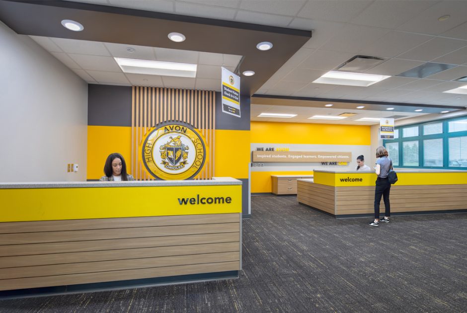 Avon High School Main Office with Faculty and Staff