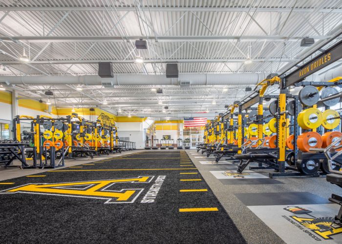 Avon High School's New Sports Performance Center - Weight Room