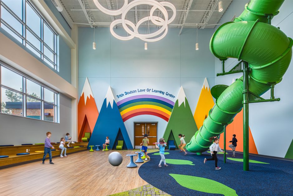 Griffith Public Schools Innovation Space with Students