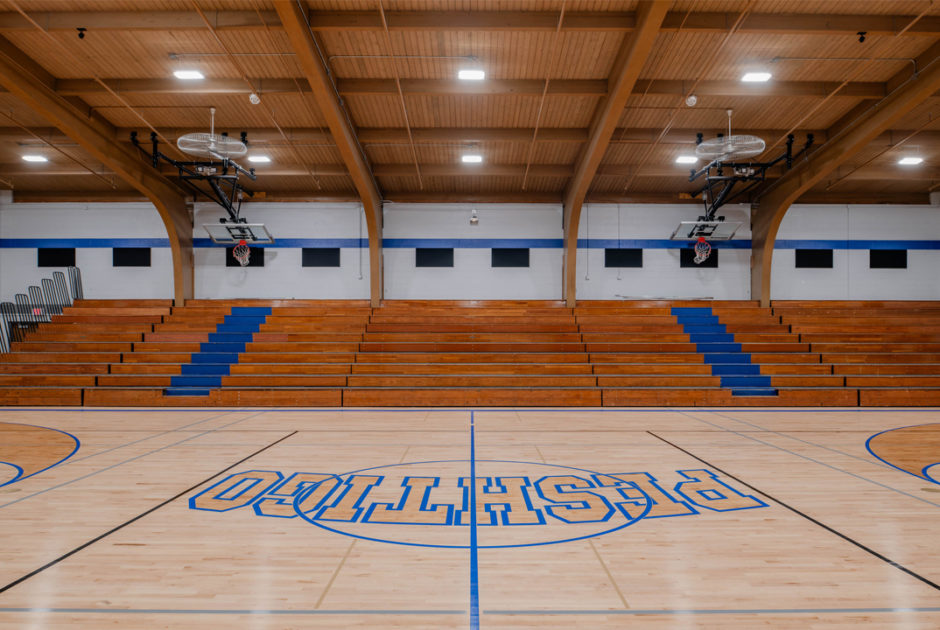 Peshtigo School District Renovated Gymnasium