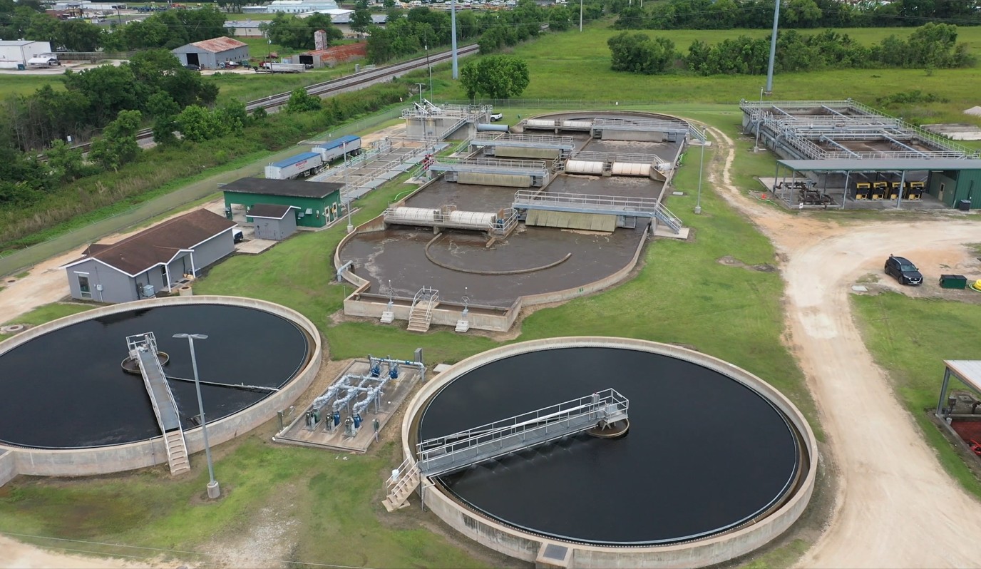 Aerial of the City of Dayton's Wastewater Treatment Plant