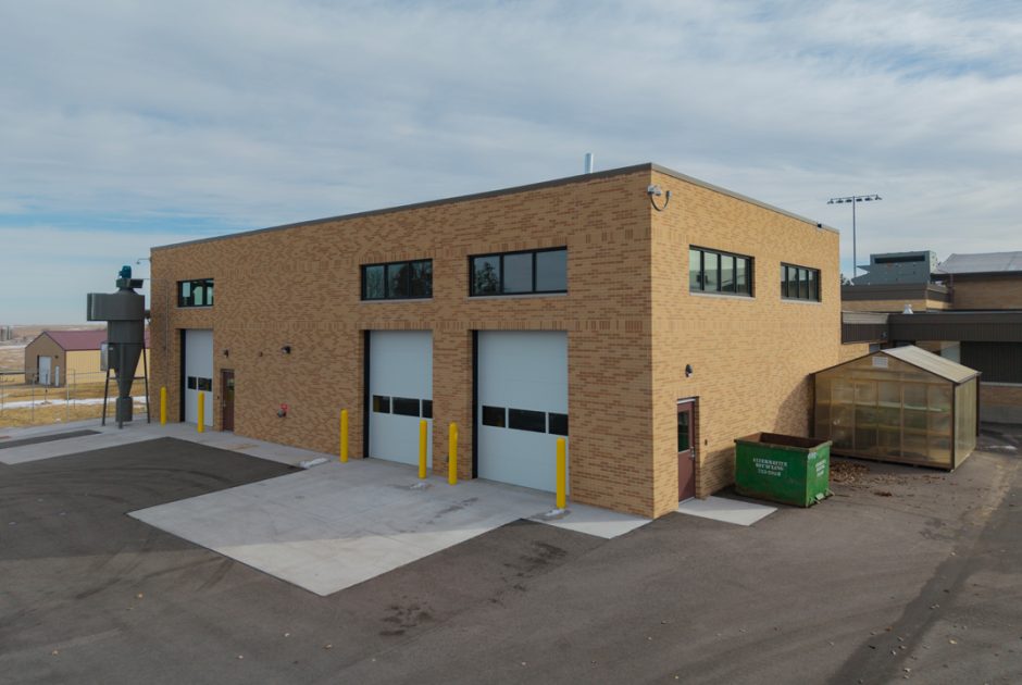 Exterior of new career and technical education addition to Fennimore High School