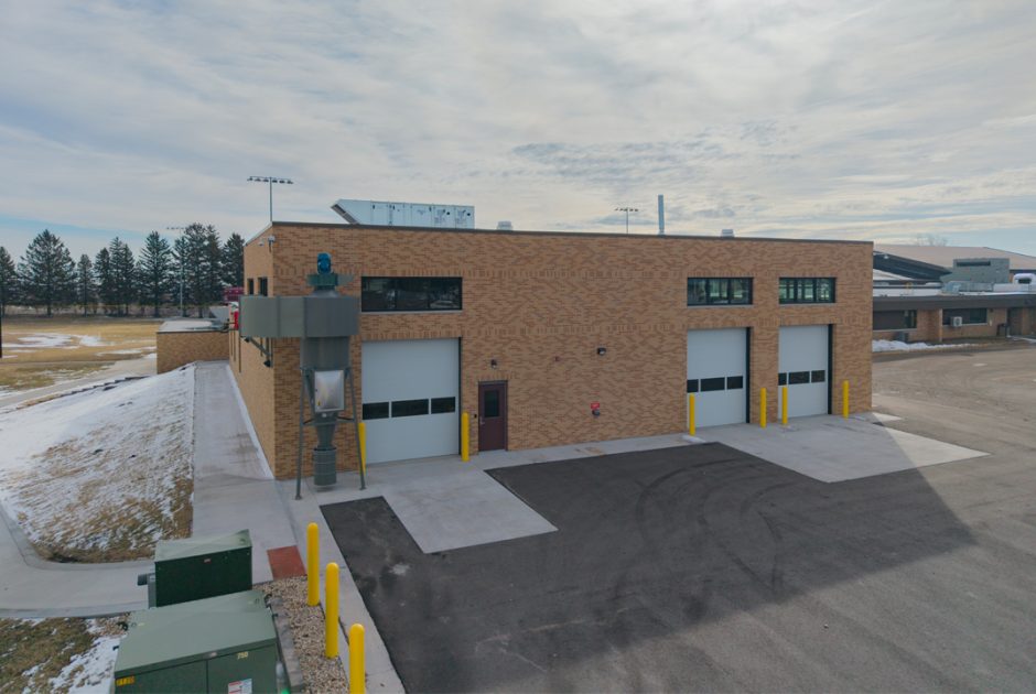 Exterior of new career and technical education addition to Fennimore High School