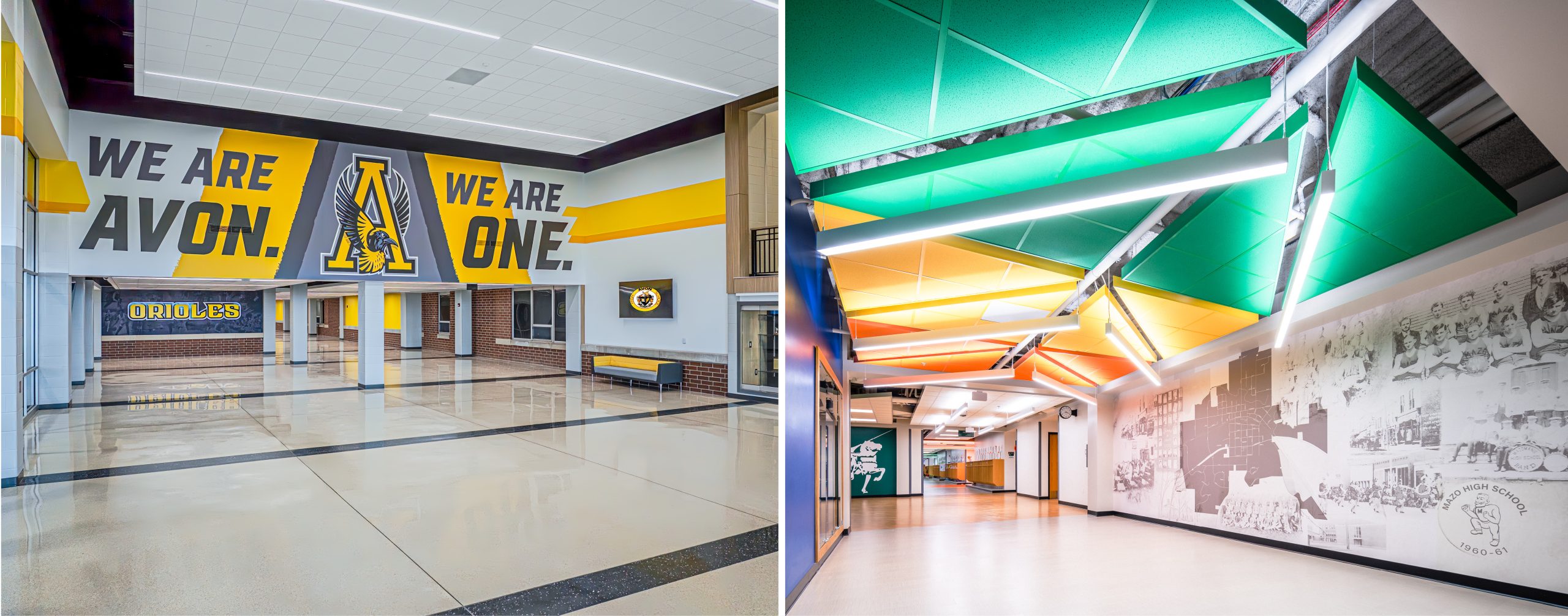 School Branding Examples at Avon Community Schools and Wisconsin Heights