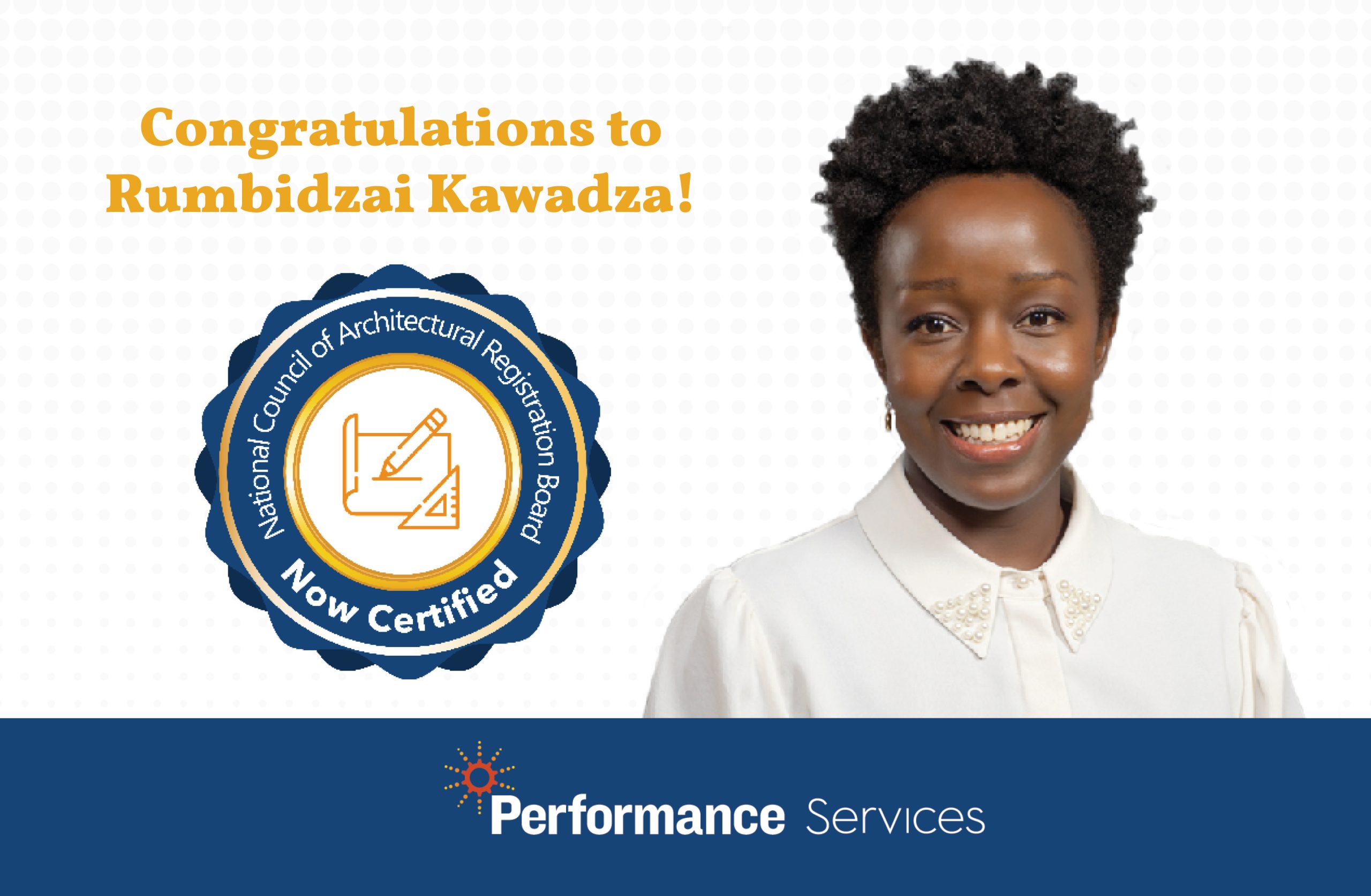 Congratulations to Rumbidzai!