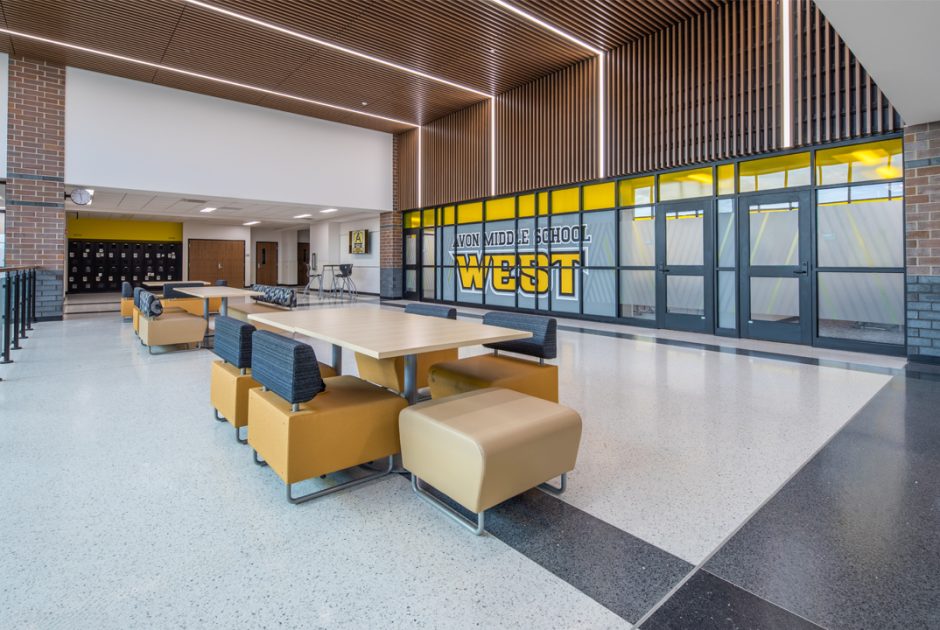 Avon Middle School West - Second Floor Commons Area
