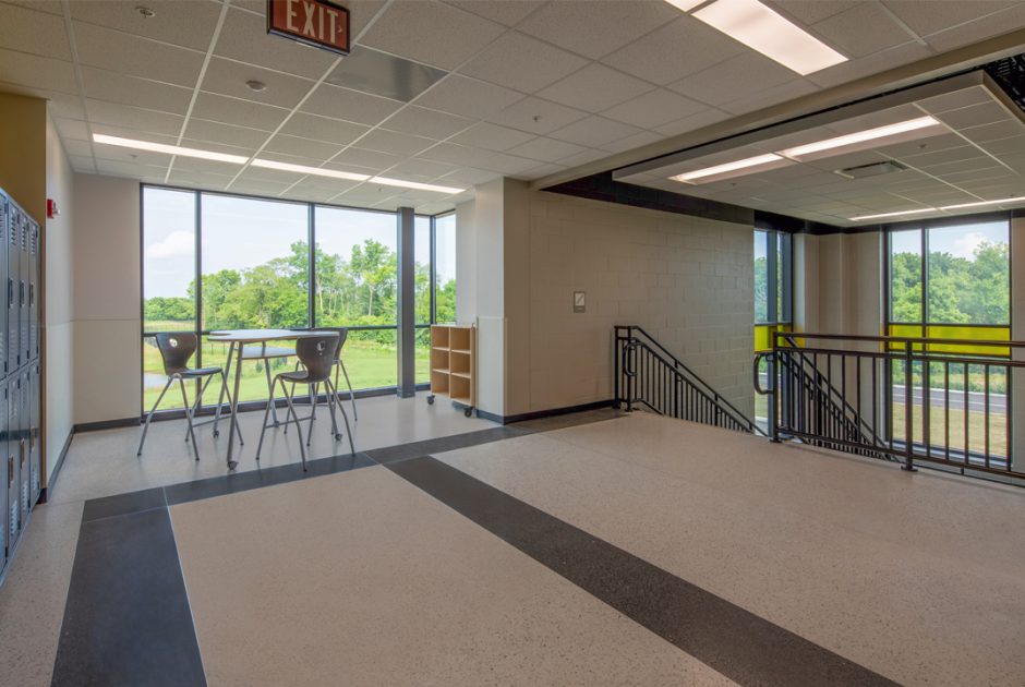 Avon Middle School West Second Floor Corridor