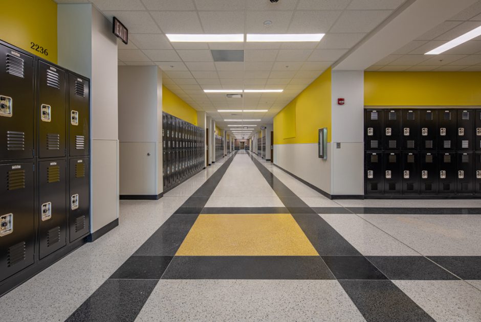 Avon Middle School West Second Floor Corridor