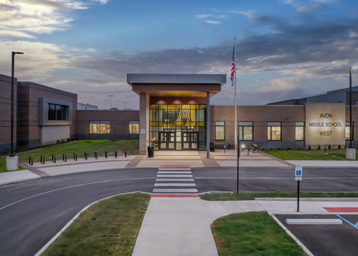 Avon Middle School West Exterior