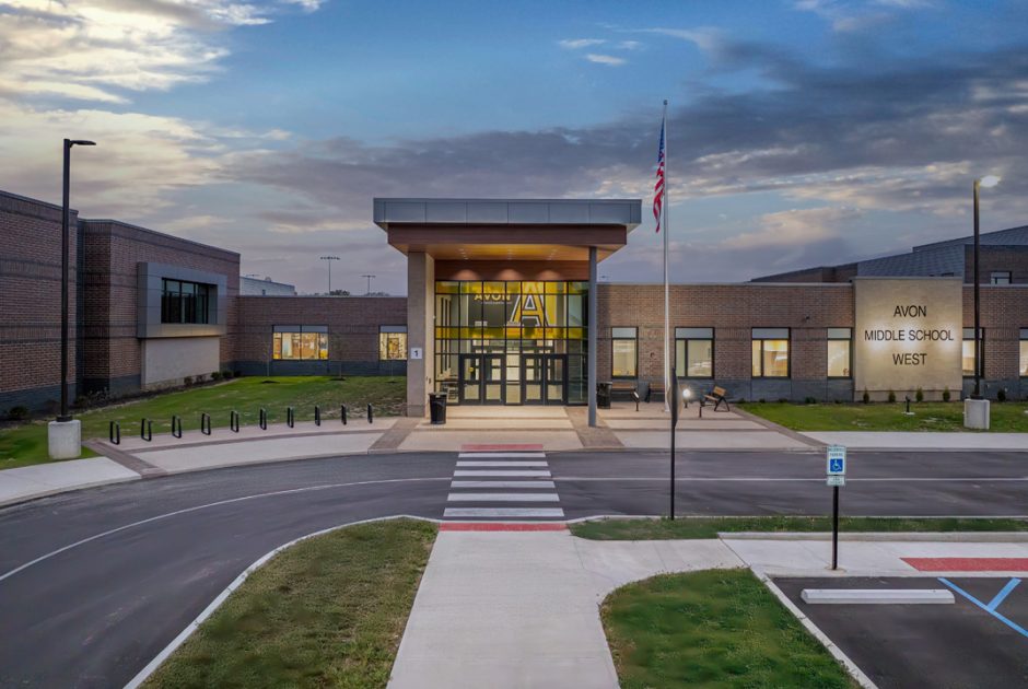 Avon Middle School West Exterior
