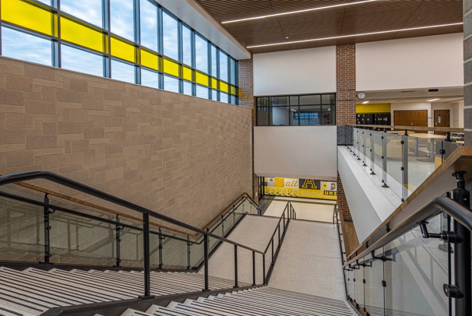 Avon Middle School West Stairs