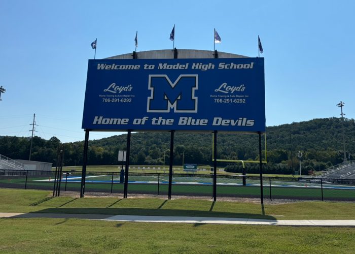Floyd County Schools in Georgia - Model High School Stadium Signage