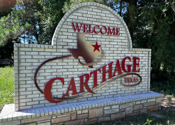 City of Carthage Welcome Sign