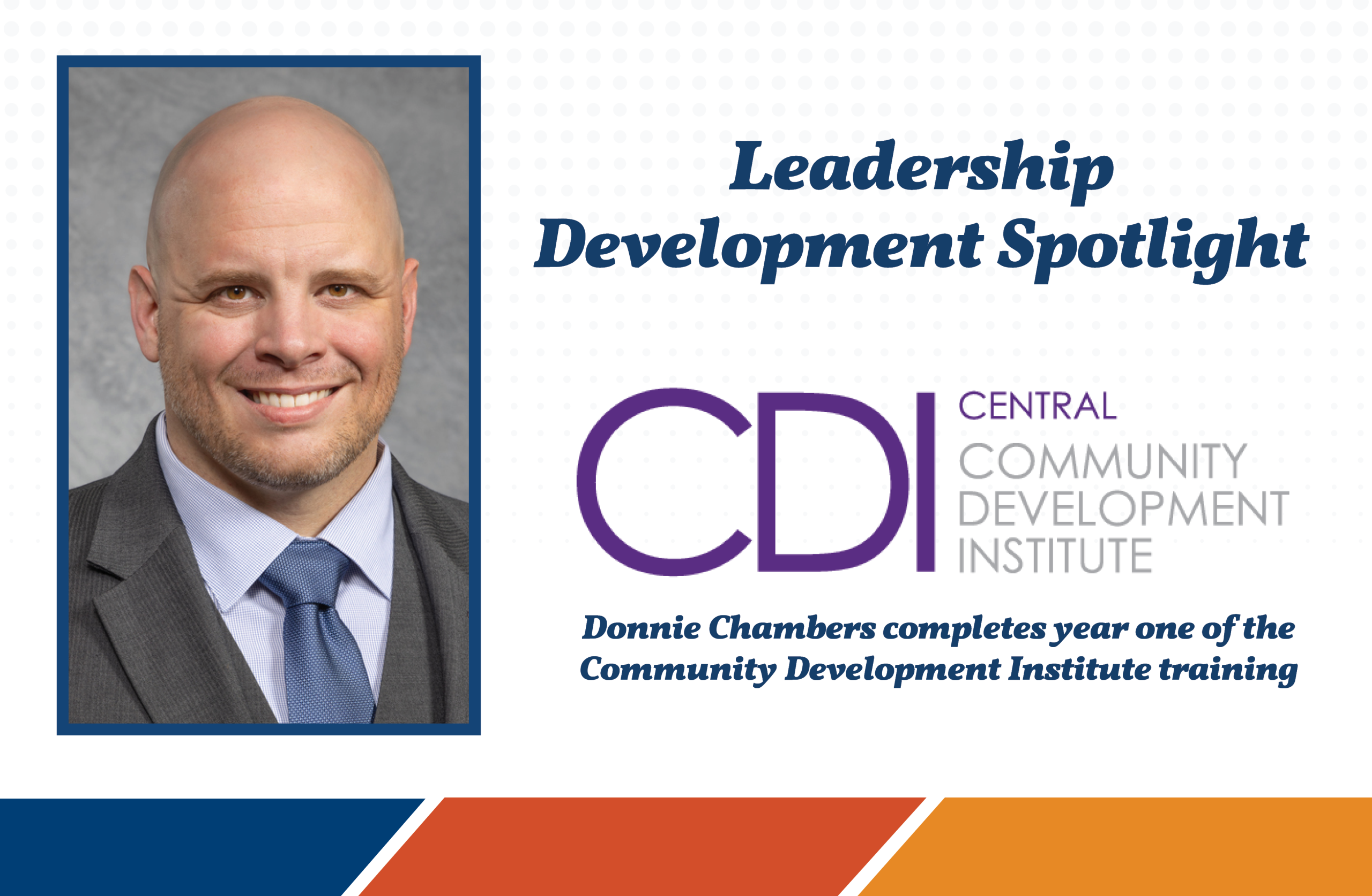 Donnie Chambers completes year one of CDI's training