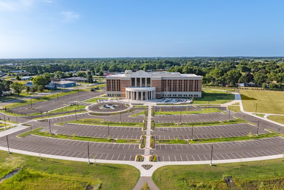 Elkhart County Courthouse Aerial Exterior