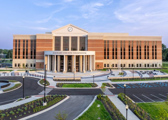 Elkhart County Courthouse Close Up Exterior