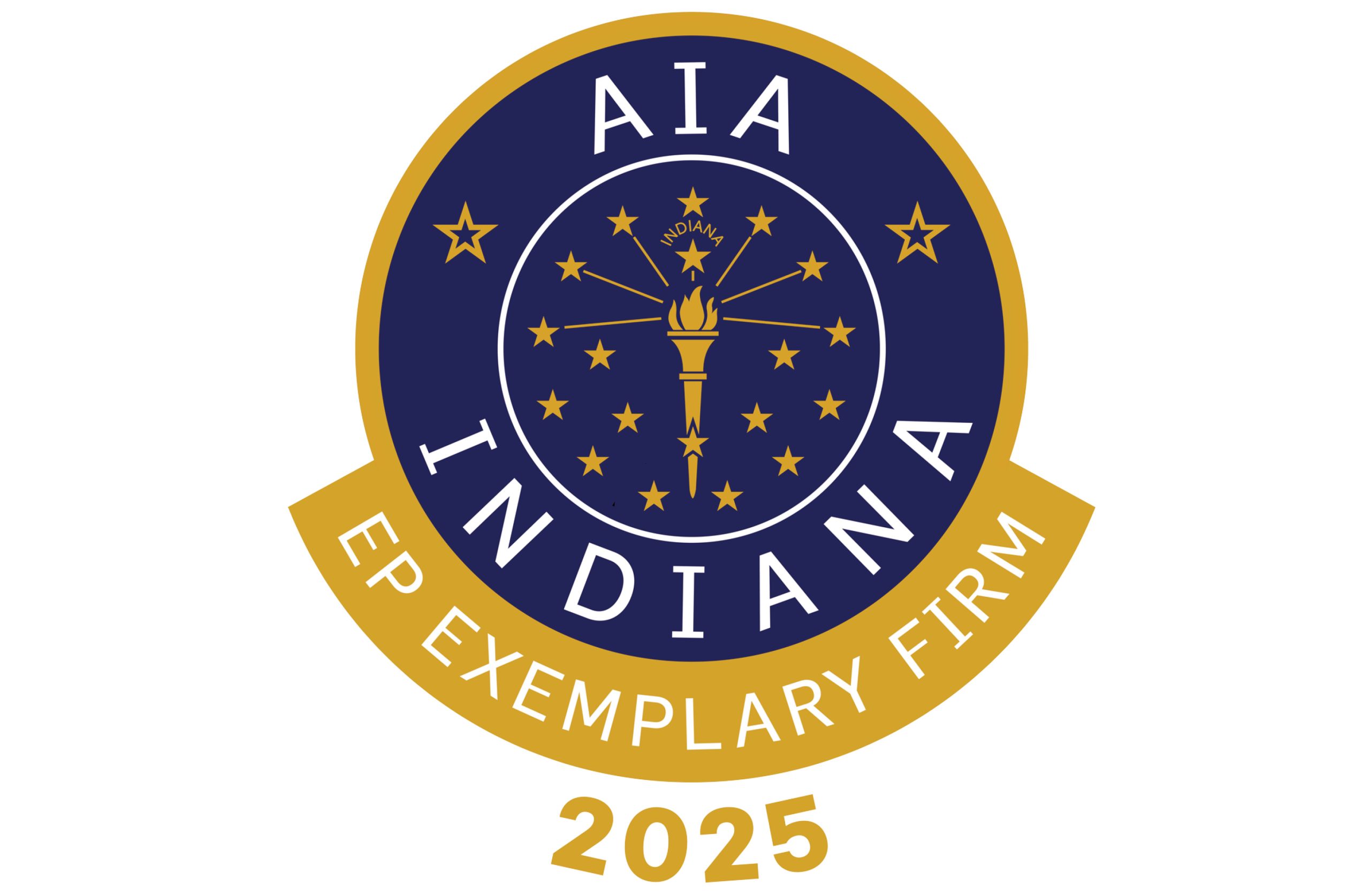 2025 AIA Indiana Emerging Professional Friendly Firm Recognition Award Logo