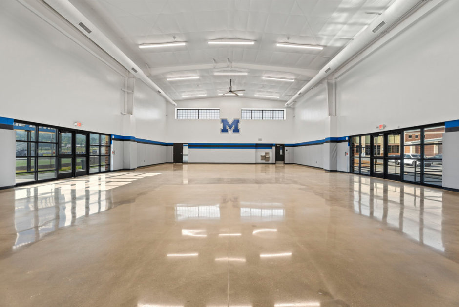 Floyd County Schools Model High School New Athletic Facility Interior