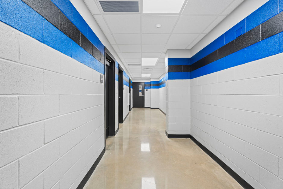 Floyd County Schools Model High School New Athletic Facility Interior Corridor