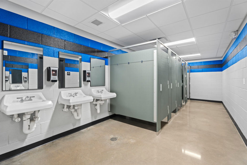 Floyd County Schools Model High School New Athletic Facility Restrooms
