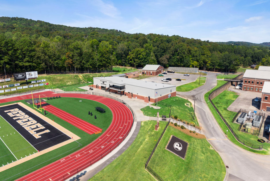 Floyd County Schools - Pepperell High School New Athletic Facility Aerial Exterior