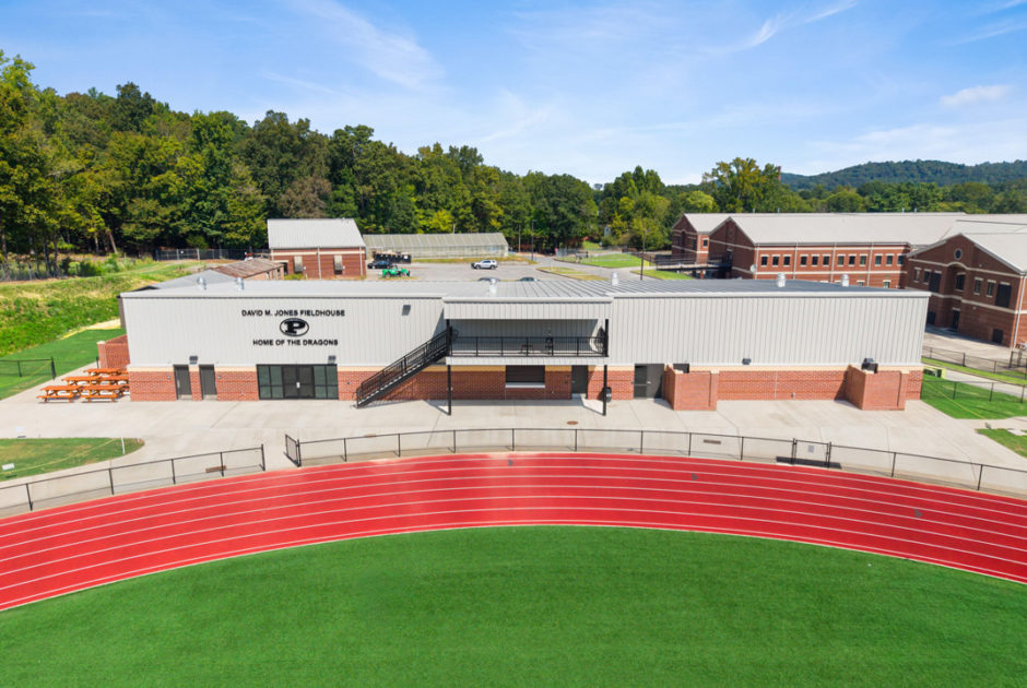 Floyd County Schools - Pepperell High School New Athletic Facility Aerial Exterior
