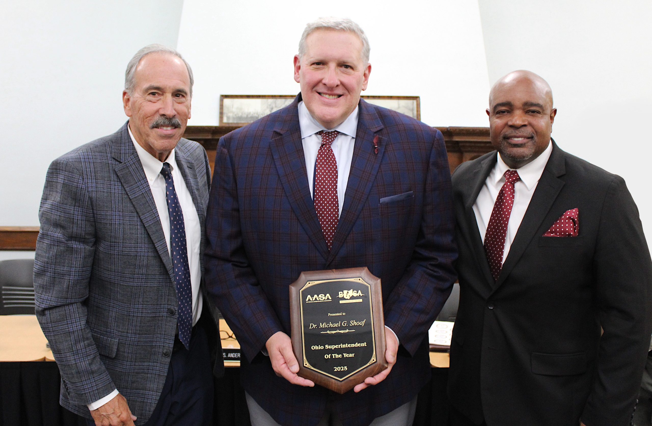 Dr. Mick Shoaf, Education Consultant at Performance Services honored as Ohio Superintendent of the Year at BASA’s Fall Conference
